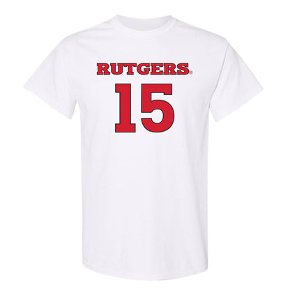 Rutgers - NCAA Men's Soccer : Simon Gorczowski - Replica Shersey T-Shirt-0
