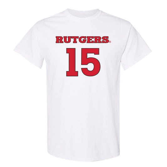 Rutgers - NCAA Men's Soccer : Simon Gorczowski - Replica Shersey T-Shirt-0
