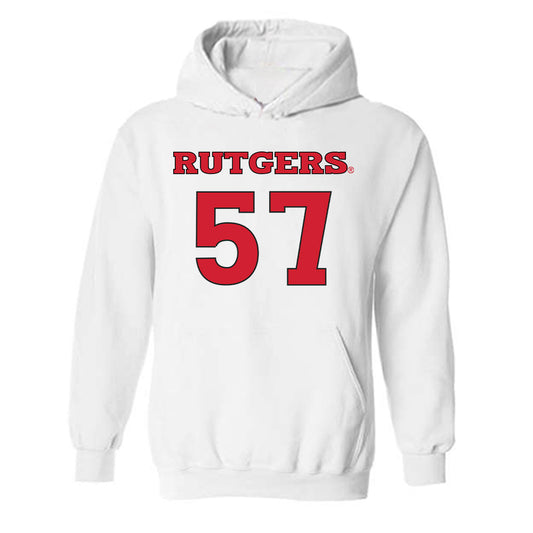 Rutgers - NCAA Women's Soccer : Riley Morris - Replica Shersey Hooded Sweatshirt-0