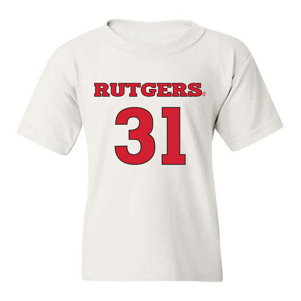 Rutgers - NCAA Men's Soccer : Logan Brown - Replica Shersey Youth T-Shirt-0