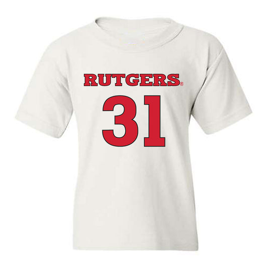 Rutgers - NCAA Men's Soccer : Logan Brown - Replica Shersey Youth T-Shirt-0
