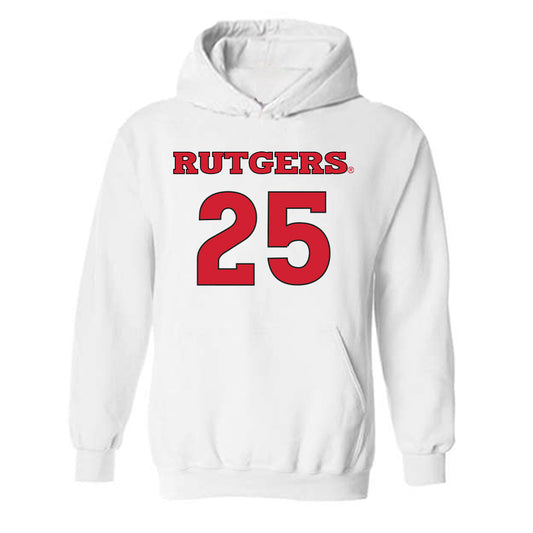Rutgers - NCAA Women's Soccer : Morgan Hippeli - Replica Shersey Hooded Sweatshirt-0