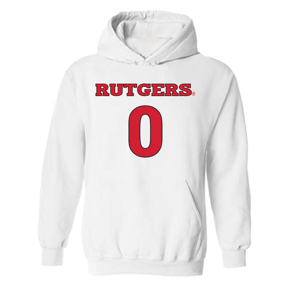 Rutgers - NCAA Women's Soccer : Olivia Bodmer - Replica Shersey Hooded Sweatshirt-0