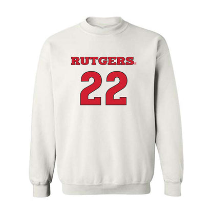 Rutgers - NCAA Men's Soccer : Francesco Diponzio - Replica Shersey Crewneck Sweatshirt-0