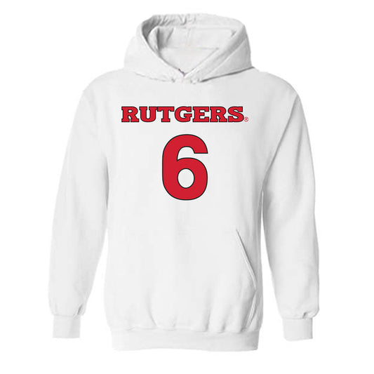 Rutgers - NCAA Women's Soccer : Reilly McGlinn - Replica Shersey Hooded Sweatshirt-0