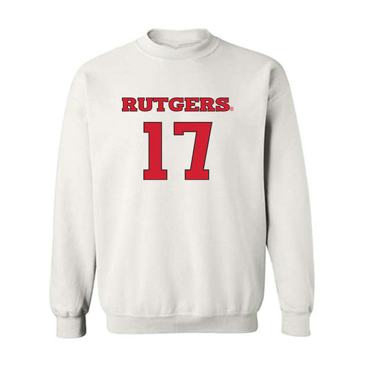 Rutgers - NCAA Women's Soccer : Ashley Baran - Replica Shersey Crewneck Sweatshirt-0