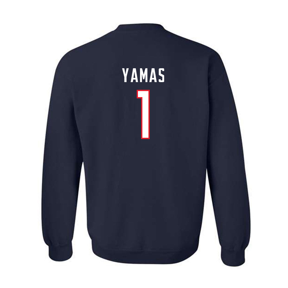 UConn - NCAA Women's Soccer : Ava Yamas - Replica Shersey Crewneck Sweatshirt-1