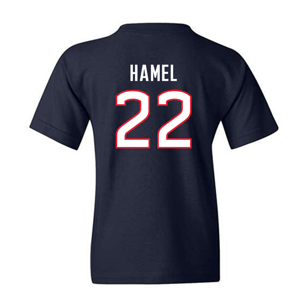 UConn - NCAA Men's Soccer : Johan Hamel - Replica Shersey Youth T-Shirt-1