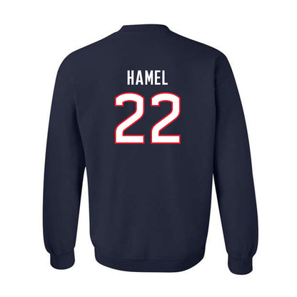 UConn - NCAA Men's Soccer : Johan Hamel - Replica Shersey Crewneck Sweatshirt-1