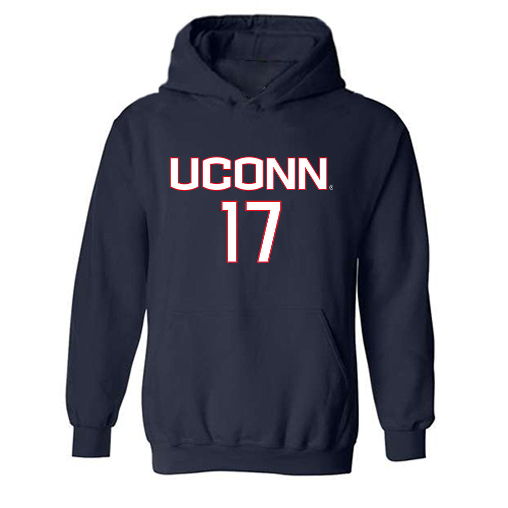 UConn - NCAA Women's Soccer : Chloe Shimkin - Replica Shersey Hooded Sweatshirt-0