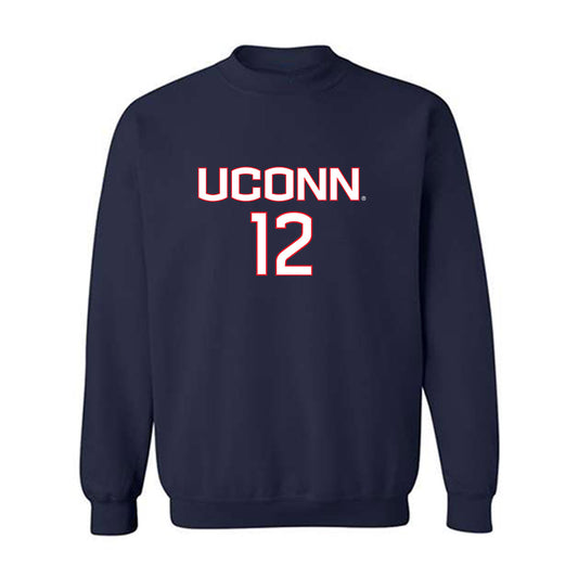 UConn - NCAA Women's Soccer : Olivia Beauvois - Replica Shersey Crewneck Sweatshirt-0