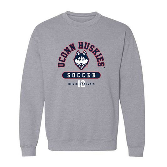 UConn - NCAA Women's Soccer : Olivia Beauvois - Classic Fashion Shersey Crewneck Sweatshirt-0