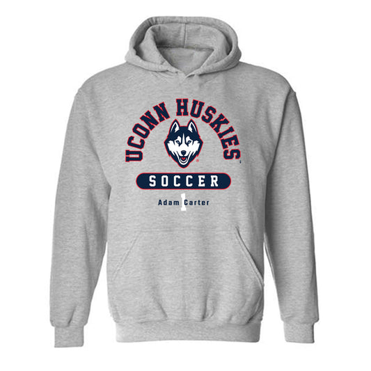 UConn - NCAA Men's Soccer : Adam Carter - Classic Fashion Shersey Hooded Sweatshirt-0