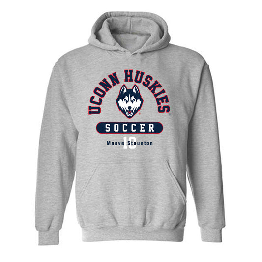 UConn - NCAA Women's Soccer : Maeve Staunton - Classic Fashion Shersey Hooded Sweatshirt-0