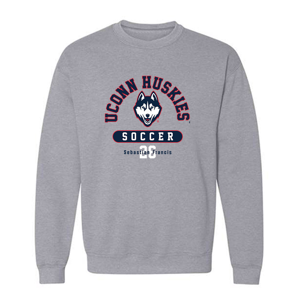 UConn - NCAA Men's Soccer : Sebastian Francis - Classic Fashion Shersey Crewneck Sweatshirt-0