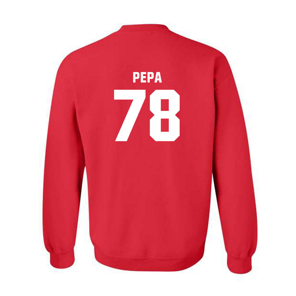 Utah - NCAA Football : Taniela Pepa - Classic Shersey Crewneck Sweatshirt-1