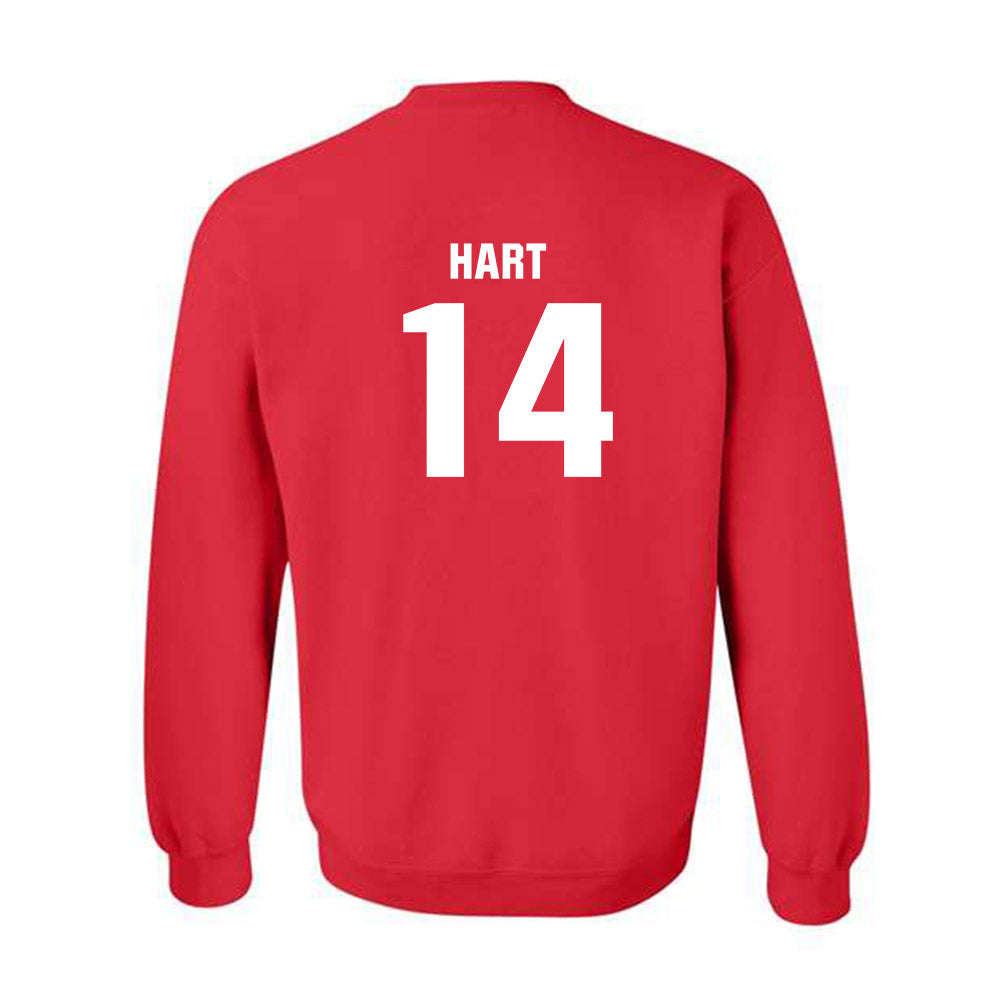 Utah - NCAA Football : JC Hart - Classic Shersey Crewneck Sweatshirt-1