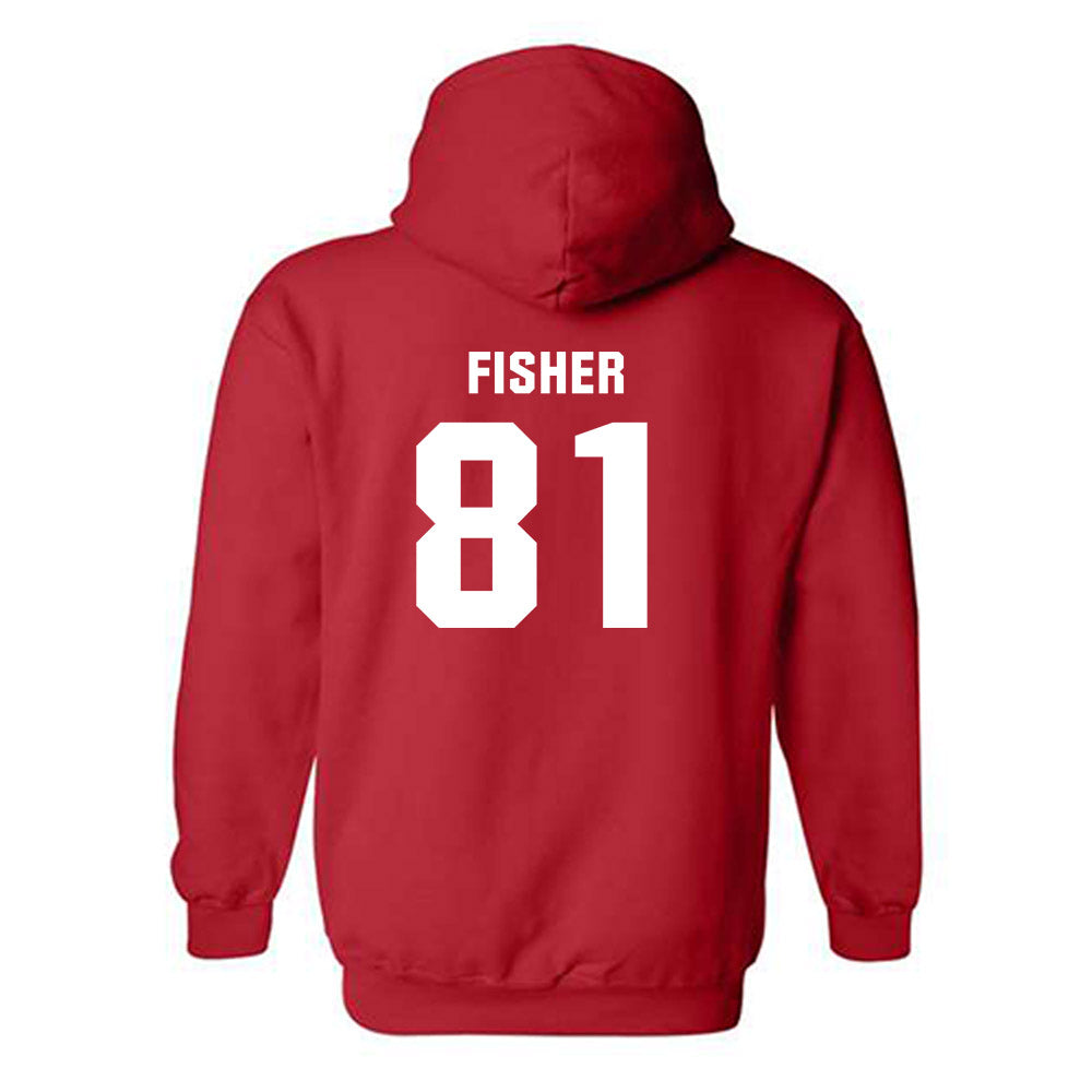 Utah - NCAA Football : Bear Fisher - Classic Shersey Hooded Sweatshirt-1