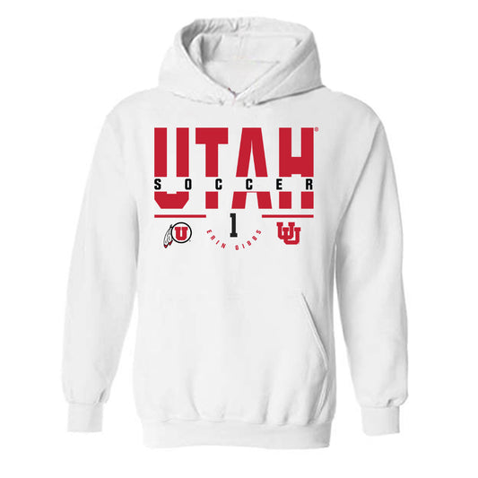 Utah - NCAA Women's Soccer : Erin Gibbs - Classic Fashion Shersey Hooded Sweatshirt-0