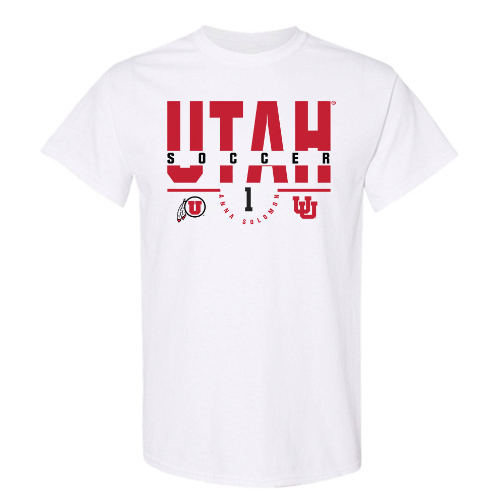 Utah - NCAA Women's Soccer : Anna Solomon - Classic Fashion Shersey T-Shirt-0