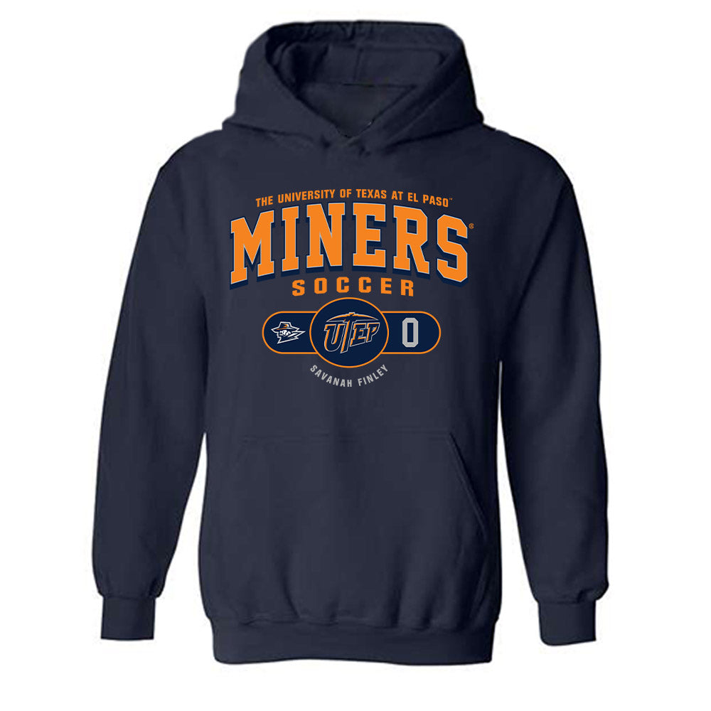 UTEP - NCAA Women's Soccer : Savanah Finley - Classic Fashion Shersey Hooded Sweatshirt-0