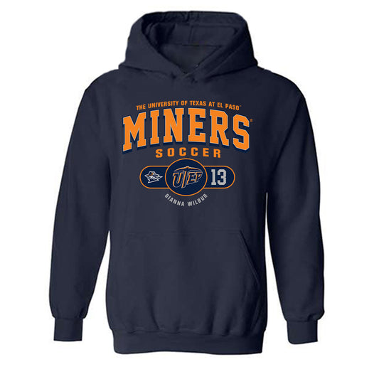 UTEP - NCAA Women's Soccer : gianna wilbur - Classic Fashion Shersey Hooded Sweatshirt-0