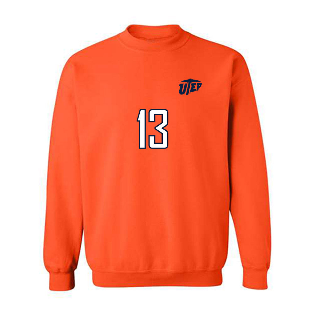 UTEP - NCAA Women's Soccer : gianna wilbur - Replica Shersey Crewneck Sweatshirt-0