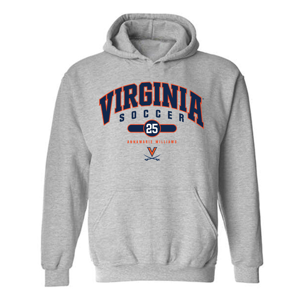 Virginia - NCAA Women's Soccer : Annamarie Williams - Fashion Shersey Hooded Sweatshirt-0