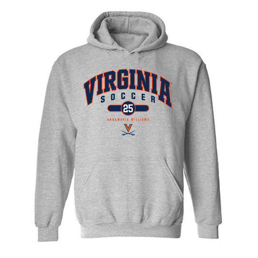 Virginia - NCAA Women's Soccer : Annamarie Williams - Fashion Shersey Hooded Sweatshirt-0