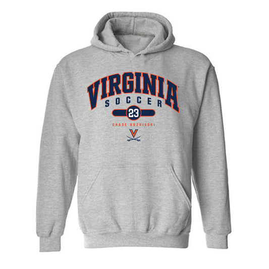 Virginia - NCAA Men's Soccer : Chase Gozdieski - Fashion Shersey Hooded Sweatshirt-0