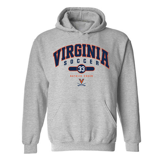 Virginia - NCAA Women's Soccer : Natalie Cohen - Fashion Shersey Hooded Sweatshirt-0