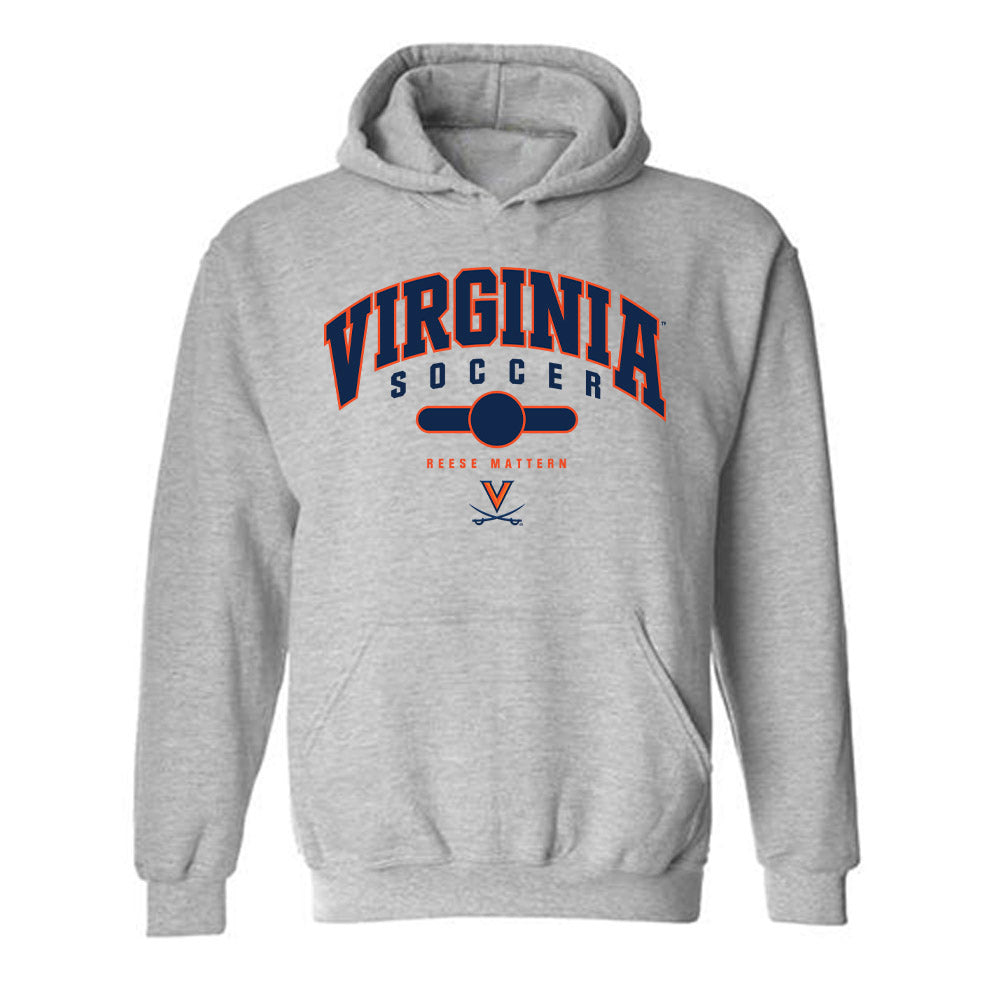 Virginia - NCAA Women's Soccer : Reese Mattern - Fashion Shersey Hooded Sweatshirt-0