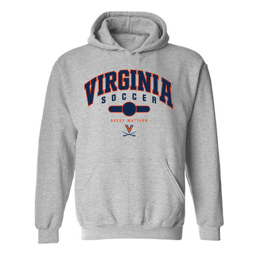 Virginia - NCAA Women's Soccer : Reese Mattern - Fashion Shersey Hooded Sweatshirt-0