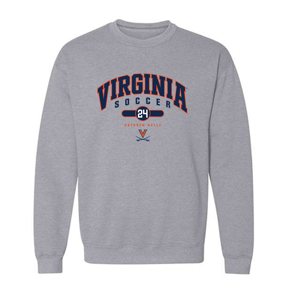 Virginia - NCAA Women's Soccer : Kathryn Kelly - Fashion Shersey Crewneck Sweatshirt-0