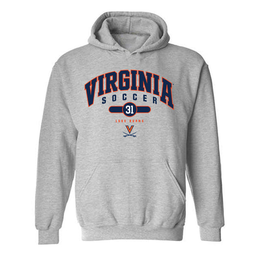 Virginia - NCAA Men's Soccer : Luke Burns - Fashion Shersey Hooded Sweatshirt-0
