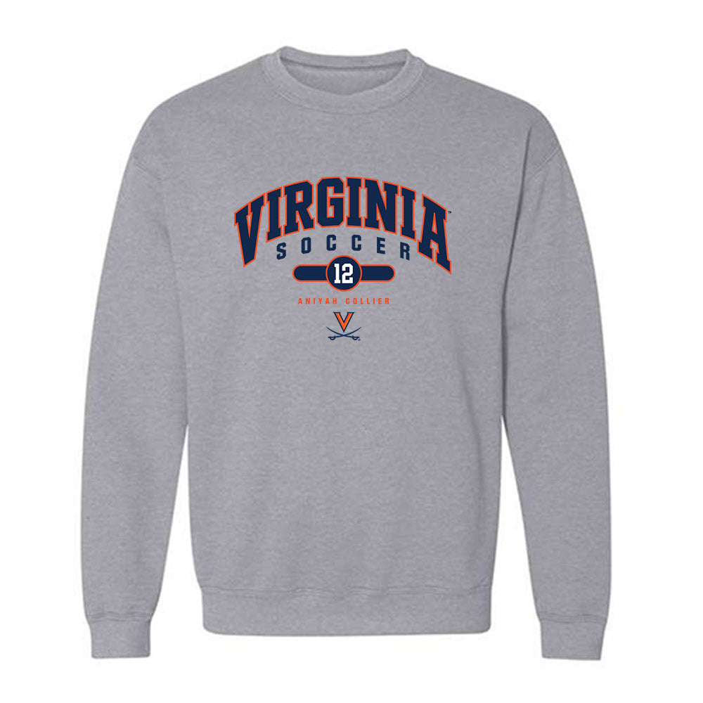 Virginia - NCAA Women's Soccer : Aniyah Collier - Fashion Shersey Crewneck Sweatshirt-0