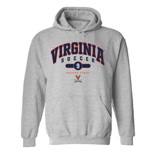 Virginia - NCAA Women's Soccer : Giovana Canali - Fashion Shersey Hooded Sweatshirt-0