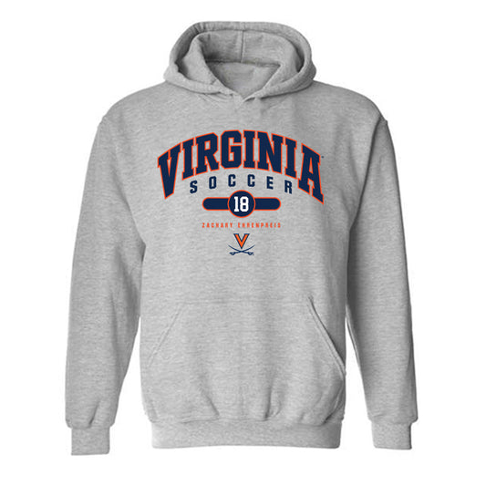 Virginia - NCAA Men's Soccer : Zachary Ehrenpreis - Fashion Shersey Hooded Sweatshirt-0