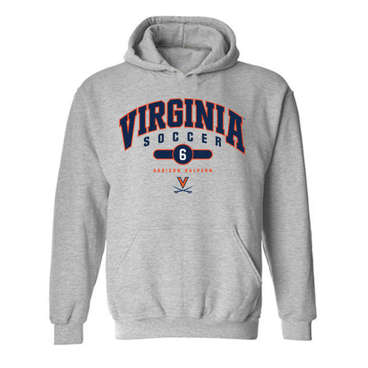 Virginia - NCAA Women's Soccer : addison halpern - Fashion Shersey Hooded Sweatshirt-0