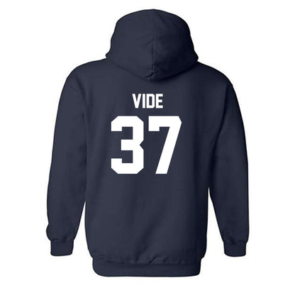 Virginia - NCAA Men's Basketball : Jan Vide - Classic Shersey Hooded Sweatshirt-1