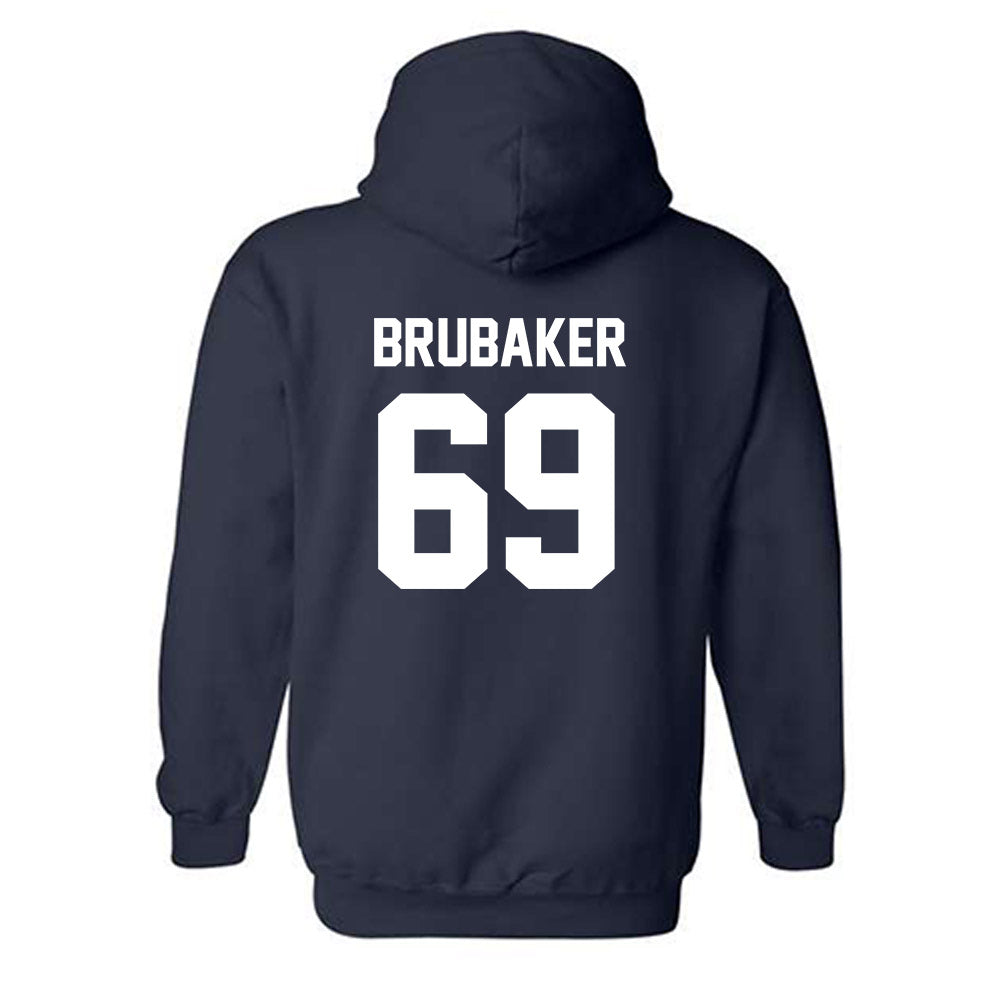 Virginia - NCAA Football : Ryan Brubaker - Classic Shersey Hooded Sweatshirt-1
