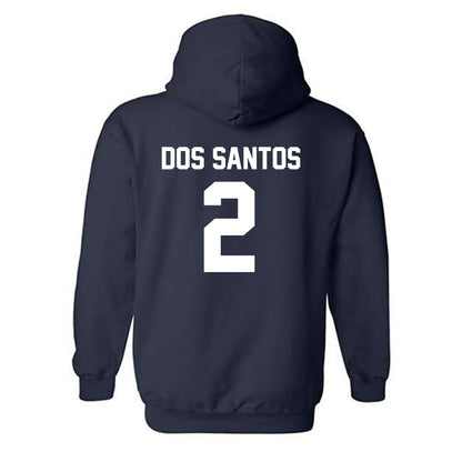 Virginia - NCAA Women's Basketball : Raiane Dos Santos - Classic Shersey Hooded Sweatshirt-1