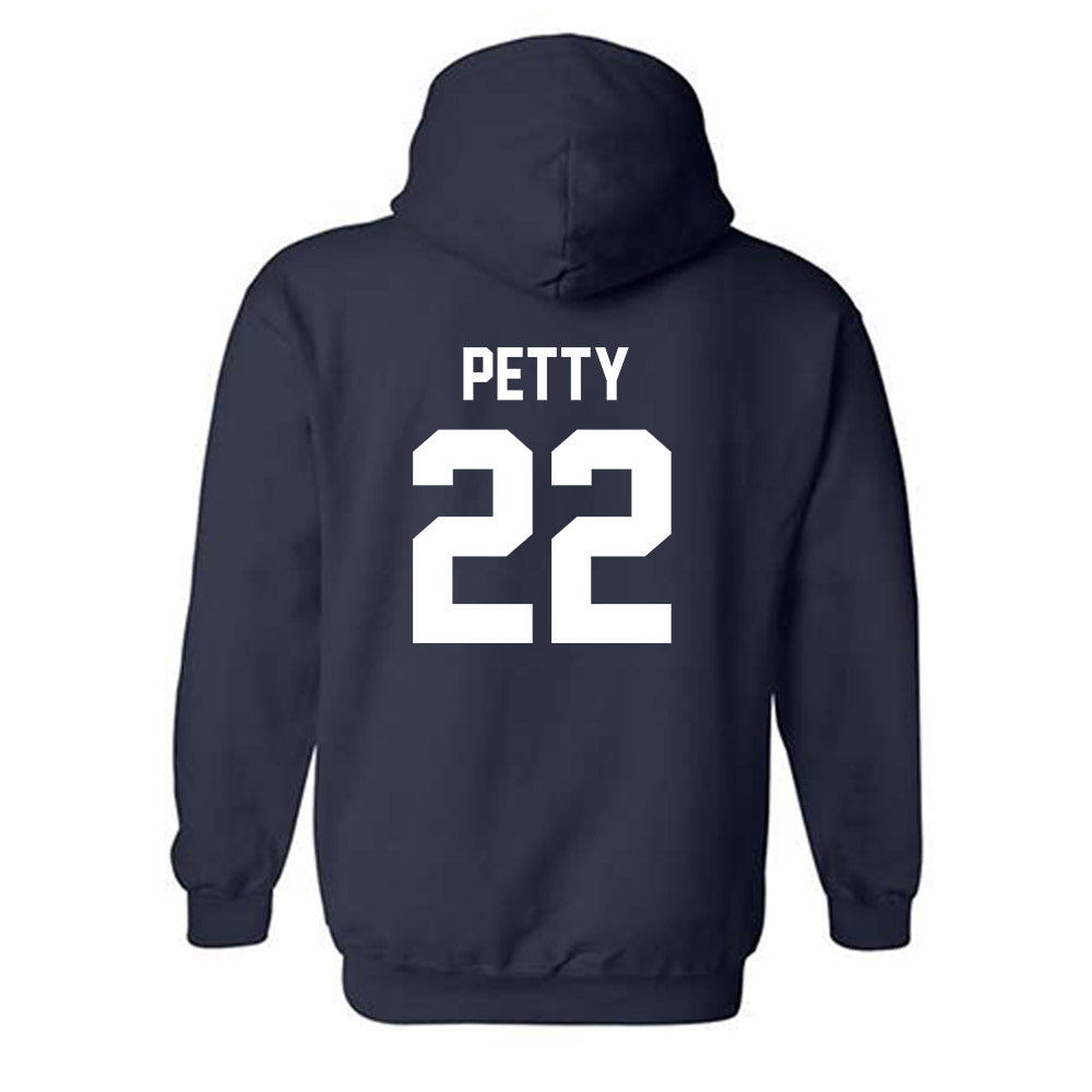 Virginia - NCAA Men's Lacrosse : Elijah Petty - Classic Shersey Hooded Sweatshirt-1