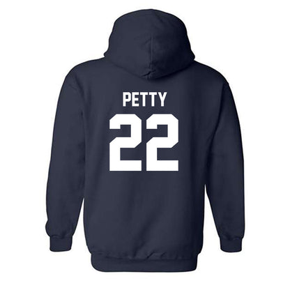 Virginia - NCAA Men's Lacrosse : Elijah Petty - Classic Shersey Hooded Sweatshirt-1