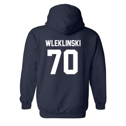 Virginia - NCAA Football : Dane Wleklinski - Classic Shersey Hooded Sweatshirt-1