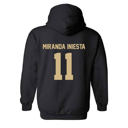 Wake Forest - NCAA Men's Soccer : Marcos Miranda Iniesta - Replica Shersey Hooded Sweatshirt-1