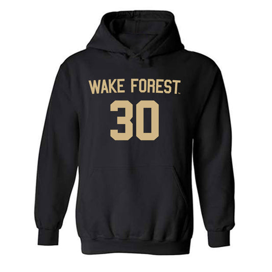 Wake Forest - NCAA Men's Soccer : Owen Barnett - Replica Shersey Hooded Sweatshirt-0