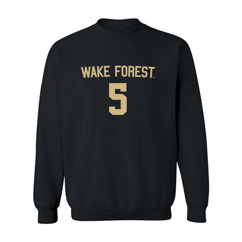 Wake Forest - NCAA Men's Soccer : Daniel Krueger - Replica Shersey Crewneck Sweatshirt-0