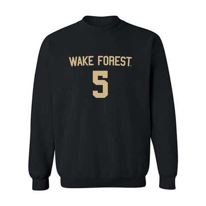 Wake Forest - NCAA Men's Soccer : Daniel Krueger - Replica Shersey Crewneck Sweatshirt-0