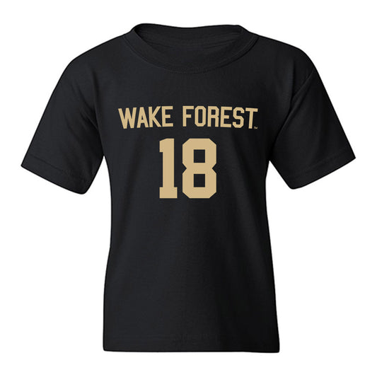 Wake Forest - NCAA Women's Soccer : Allie Flanagan - Replica Shersey Youth T-Shirt-0